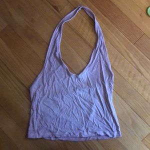 Pink halter top